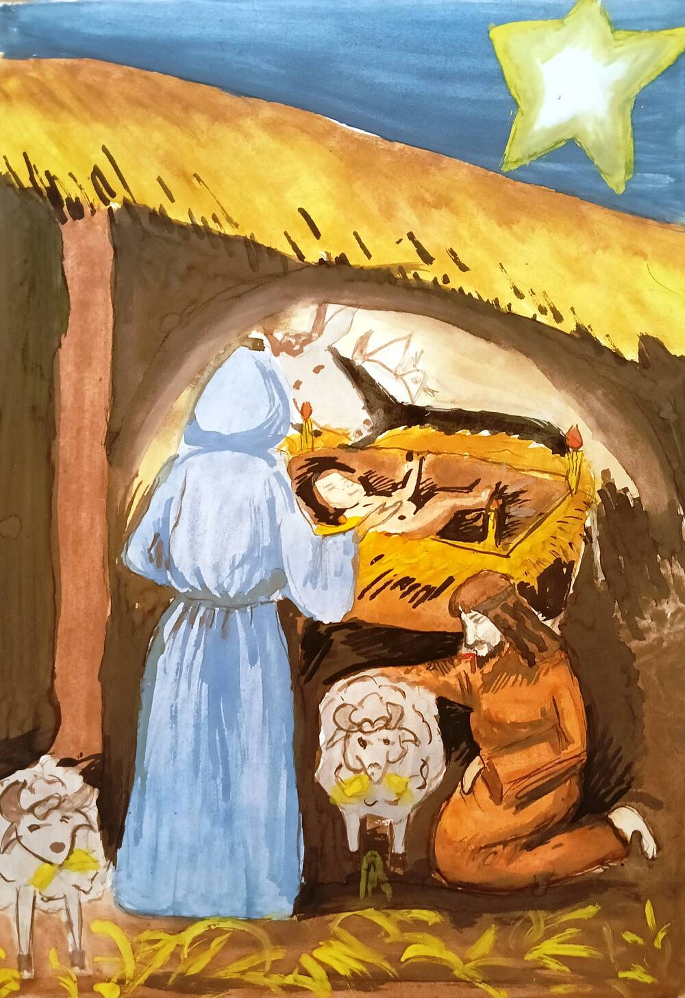 Рисунок Рождество Христово