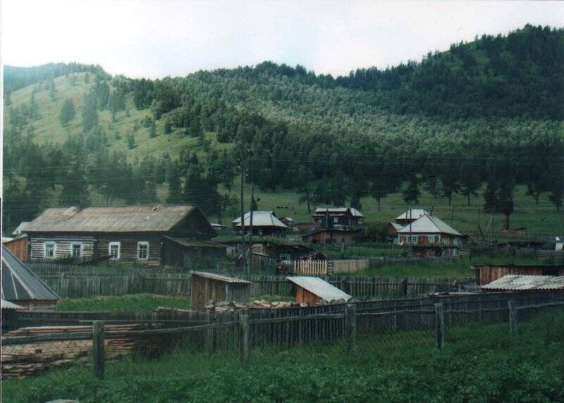Фото: Общий вид села Верх-Черга Шебалинского района.