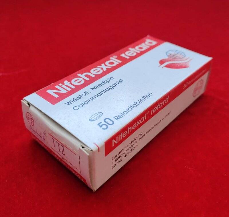 Упаковка из-под лекарственного препарата «Nifehexal Retard».