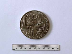 Монета юбилейная. 1 рубль. 70-летие Великой октябрьской социалистической революции.
