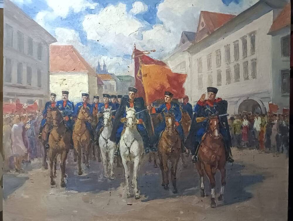 Картина художника Черноусенко Победители (Кубанские казаки)
