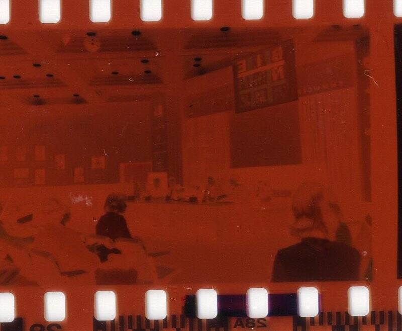 Негатив цветного изображения 5 Красноярской Международной Биеннале. Фото Суслова Е.П., 2002г