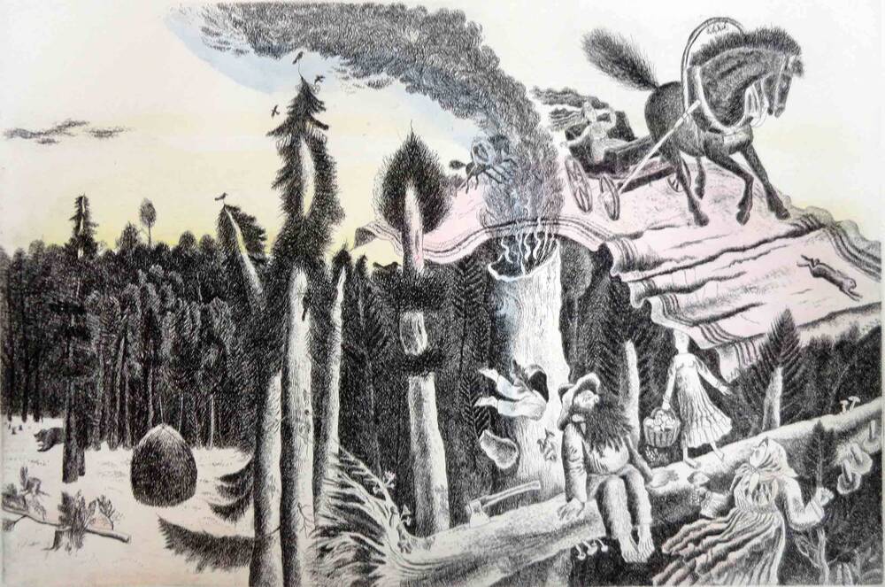 Лесовики. Разворот к книге Мифы, легенды и сказки удмуртского народа
