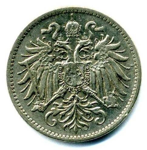 Монета. Австро-Венгрия. 10 геллеров. Австро-Венгерская империя. Франц-Иосиф I. Габсбург-Лотарингская