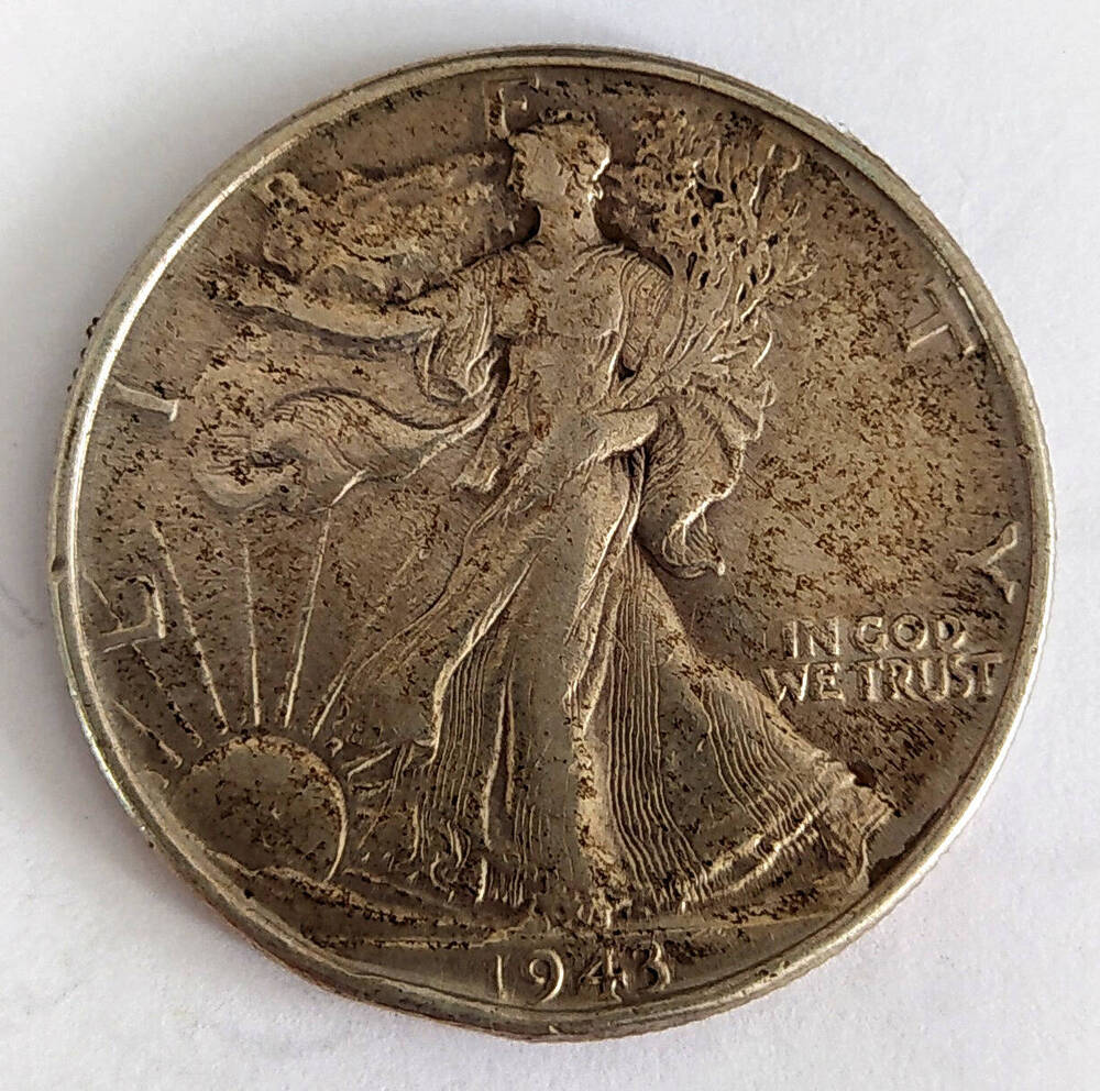 Монета. 1/2 доллара США 1943 г.