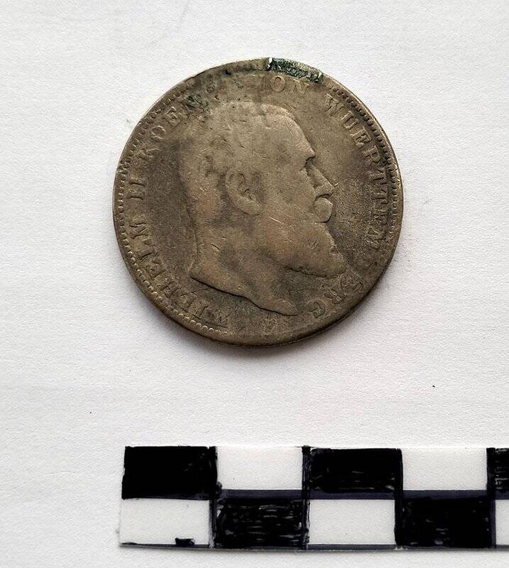 Монета  достоинством 3 марки. Фридрих Вильгельм II (Правитель)