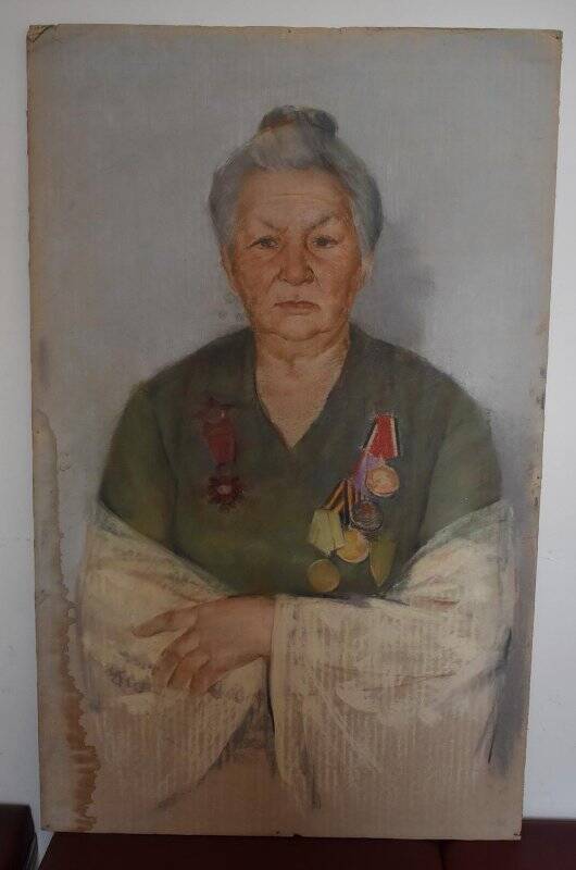 Портрет ветерана революции и Отечественной войны М.И. Витковской