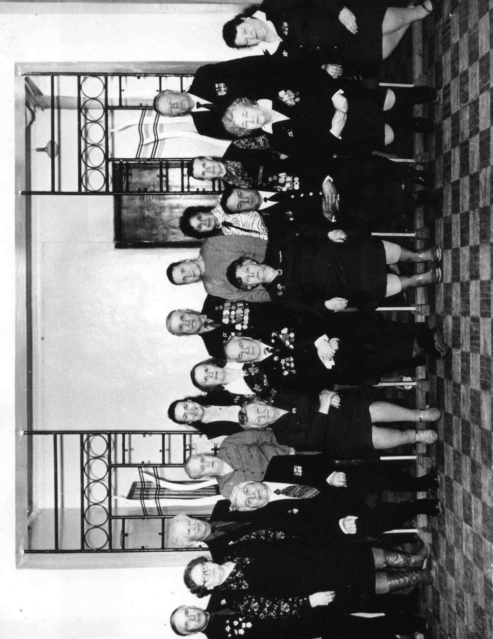 Фото ч/б. Городской совет ветеранов с 1989 по 1992гг., коллективное фото