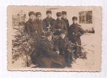 Фотография групповая. Военнослужащие Советской армии.