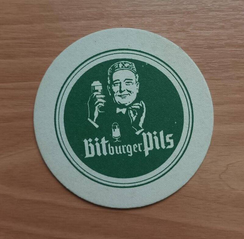 Подставка под кружку с пивом «BIT BURGER PILS».