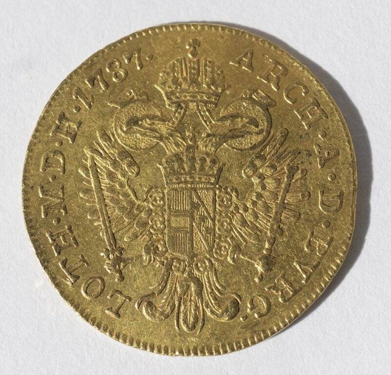 Монета. Австрия. Иосиф II (1780-1790), дукат