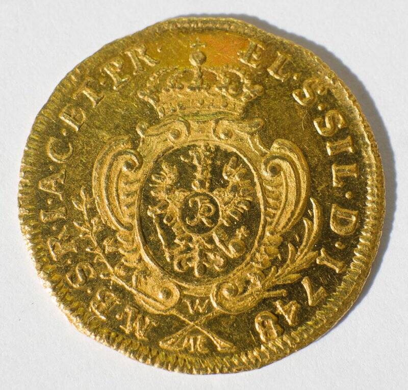 Монета. Германия. Силезия под властью Пруссии. Фридрих II (1740-1786), дукат