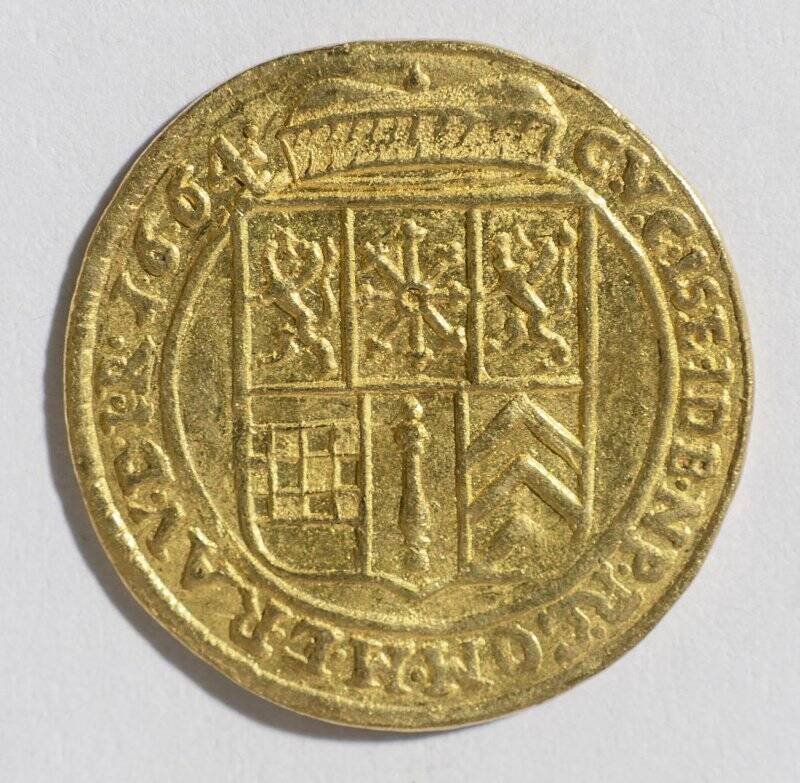 Монета. Германия. Бранденбург-Пруссия. Фридрих Вильгельм I (1640-1688), дукат