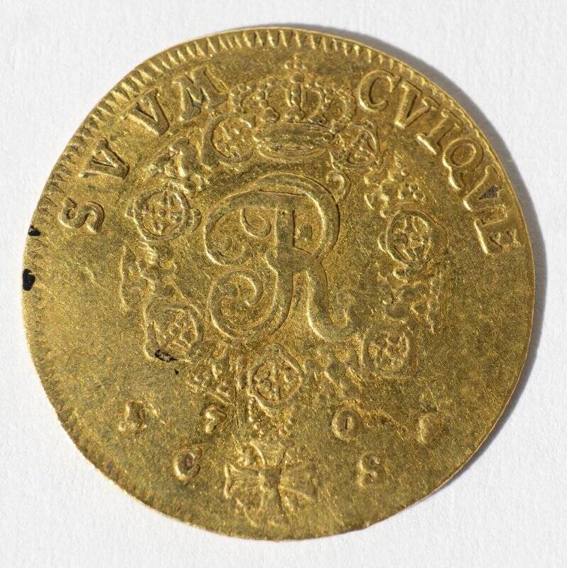 Монета. Германия. Пруссия, королевство. Фридрих I (1701-1713), дукат