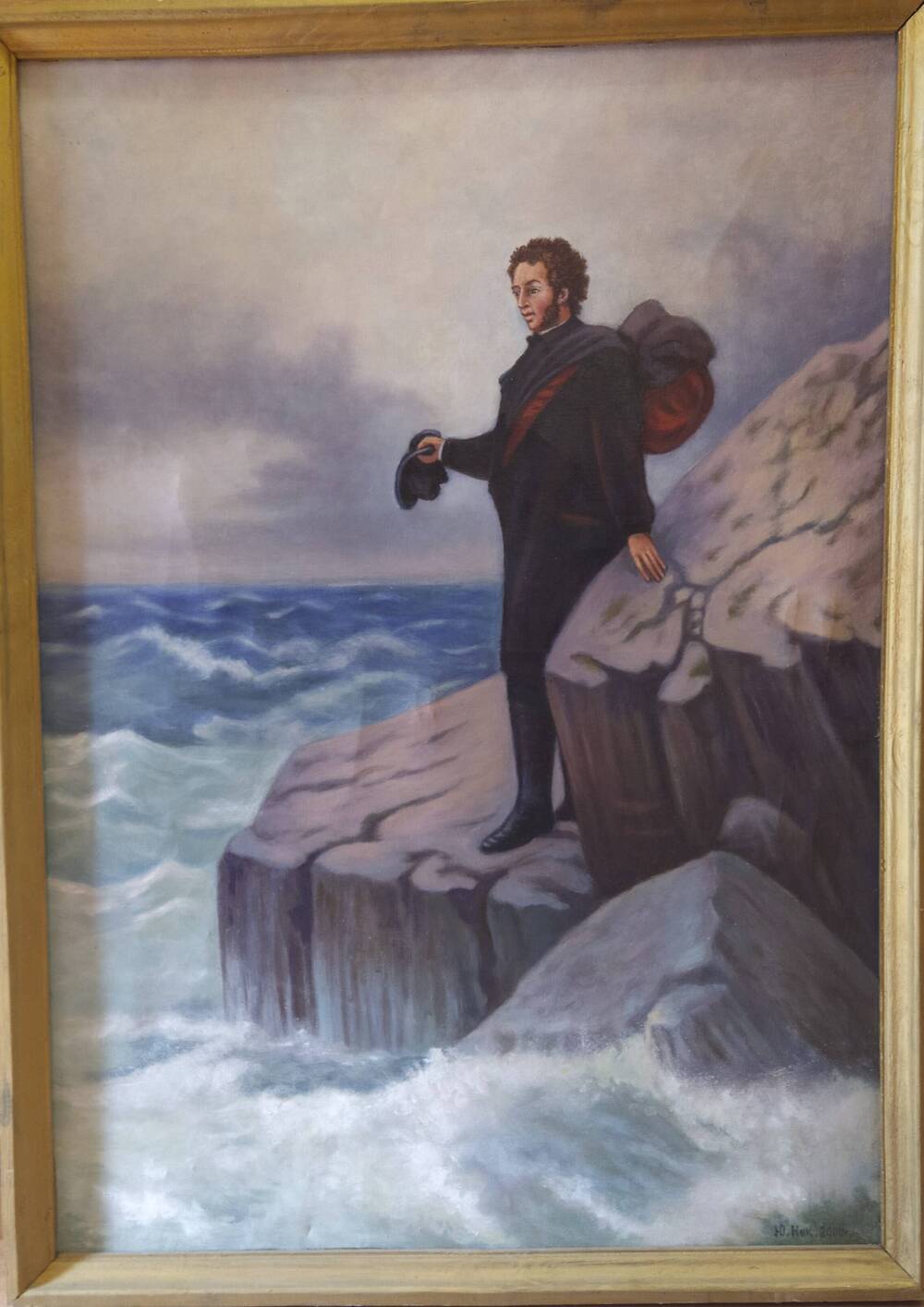 Картина «Прощание Пушкина с Чёрным морем» (копия картины И Айвазовского)