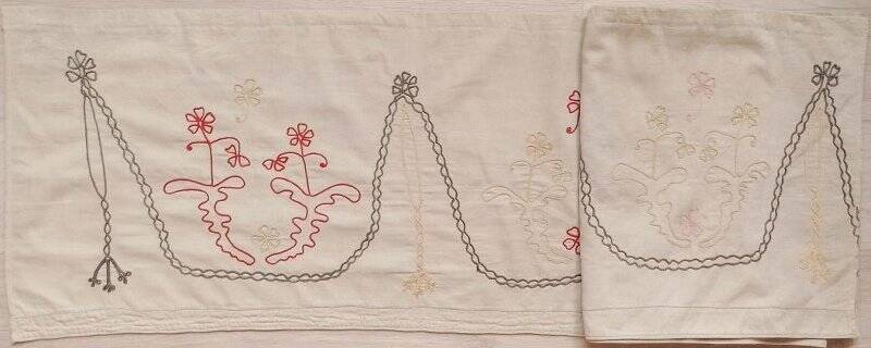 Бордюр (түрләмә) - декоративная занавесь из хлопчатобумажной ткани с ручной вышивкой тамбуром