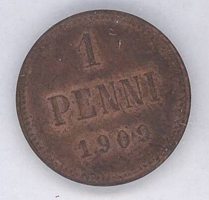 Монета финская 1 PЕNNI