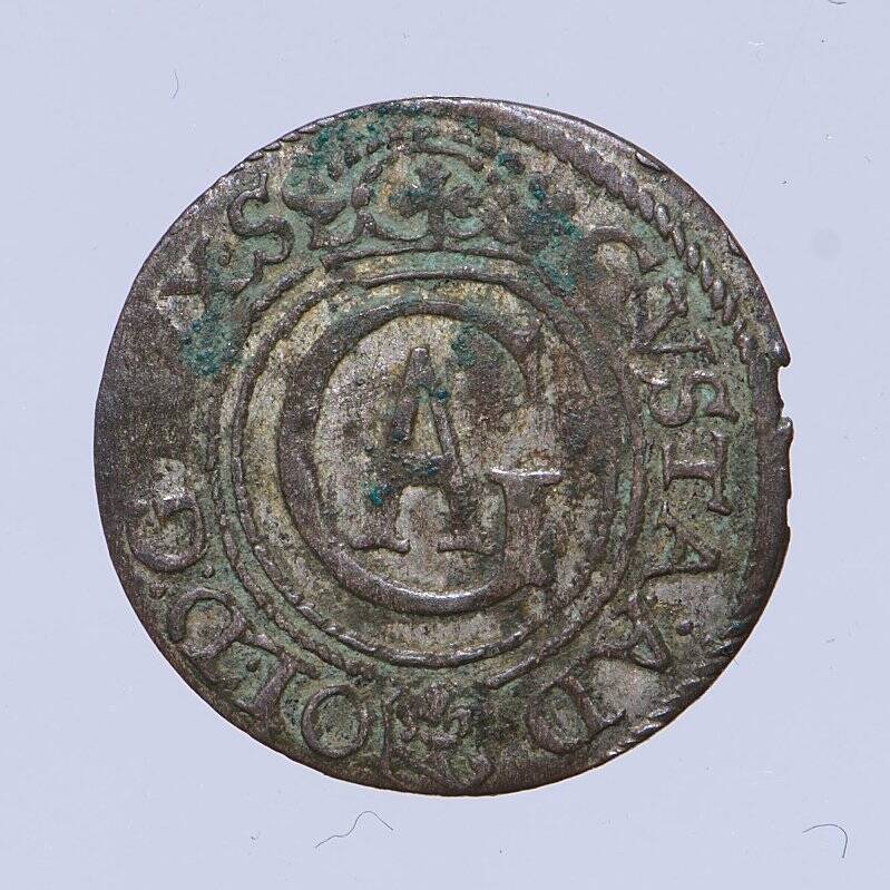 Монета. Швеция. Густав II Адольф (1611-1632), солид. Рига под властью Швеции