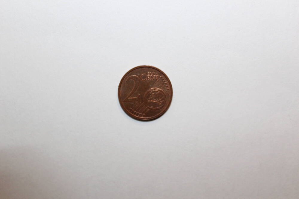 Монета Евросоюза номиналом 2 евроцента