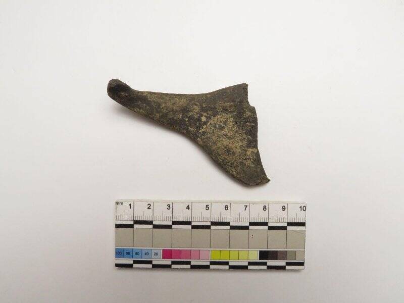 Фрагмент рога. Коллекция из раскопок жертвенного места Усть-Полуй 2007 года