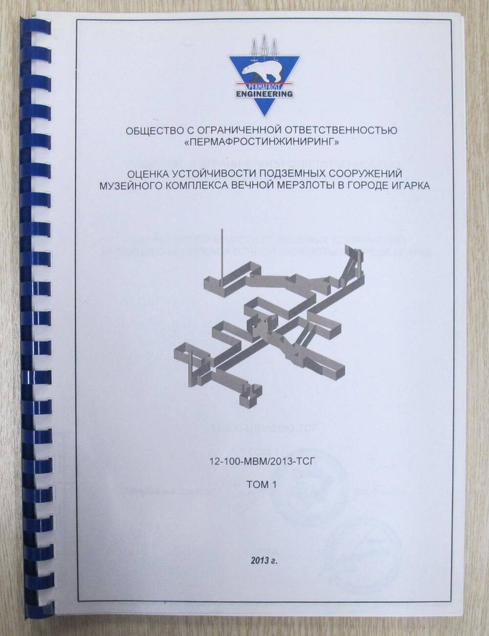 Отчет Оценка устойчивости подземных сооружений Музейного комплекса вечной мерзлоты в городе Игарка.