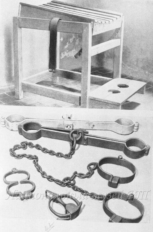 Негатив. Орудия пыток, которые применяли в концлагере Бухенвальд (фоторепродукция)