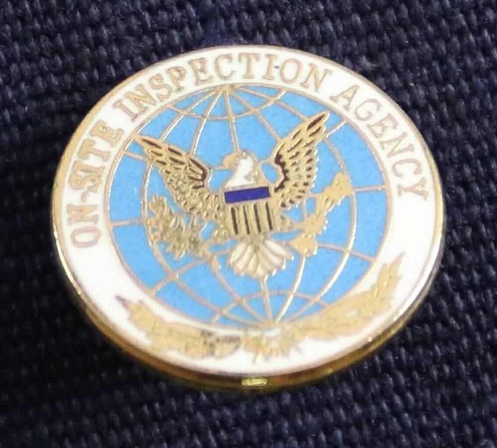 Знак  нагрудный инспекторов США, проводивших инспекции частей РВСН в соответствии с договором ОСВ - 2