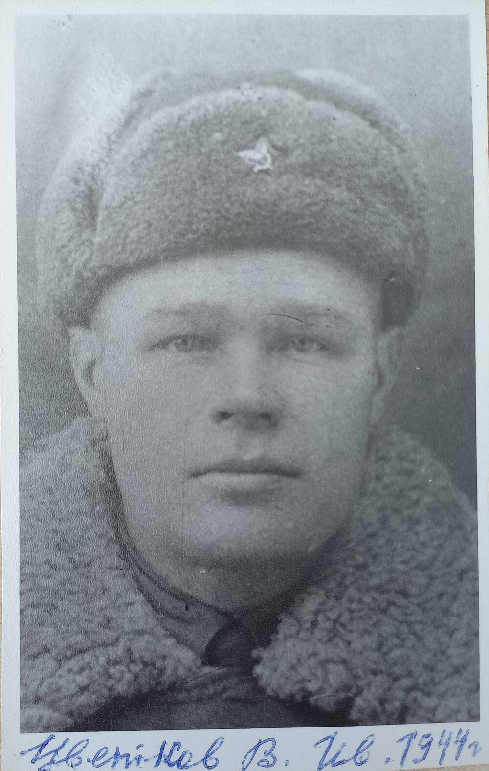 Фотография Цветкова В.И., участника боев в 1942-43 гг. за Варшавское шоссе