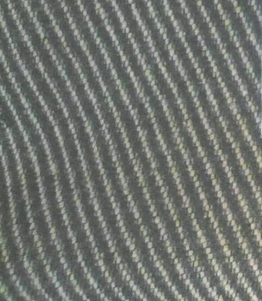 Образец пальтовой ткани черной в белую полоску для пошива кепи.