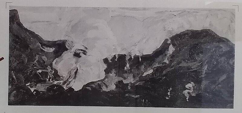 Негатив чёрно-белый. Картины Ф. Дьякова «Долина Гейзеров».