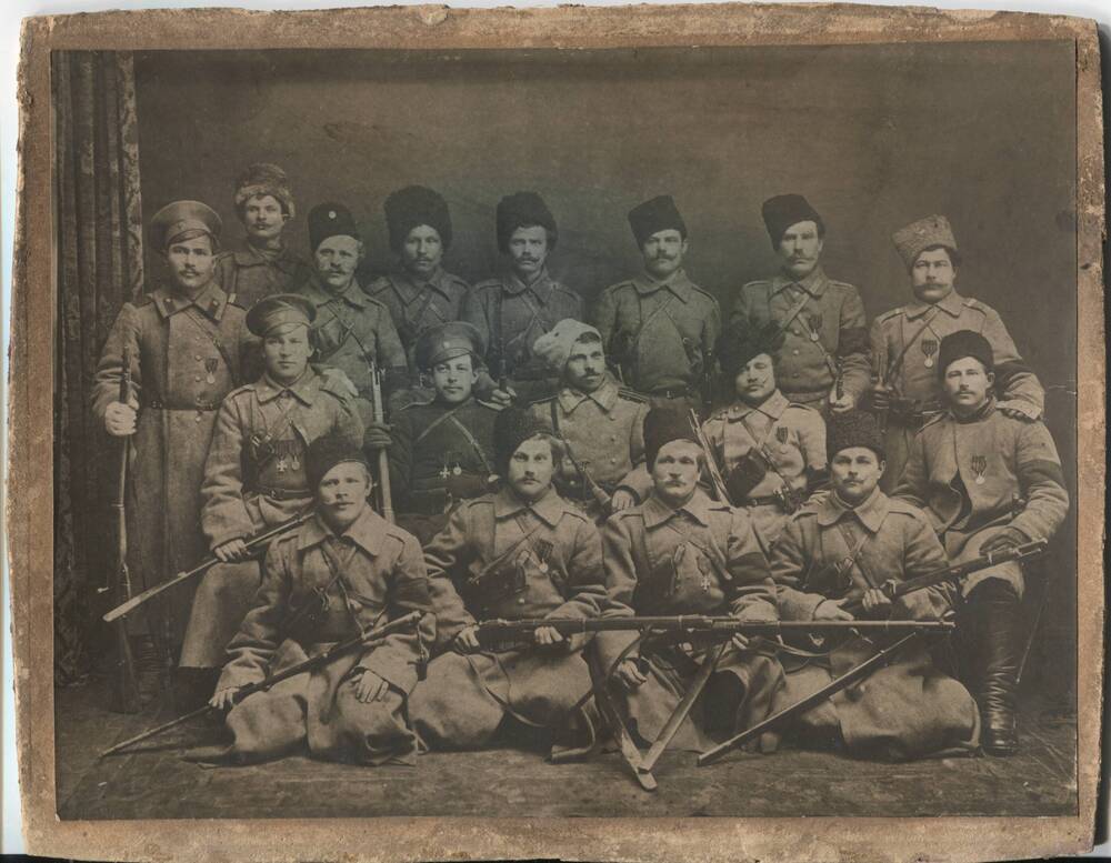 Фотография. Группа оренбургских казаков из Таналыка, Колпака, Банного.