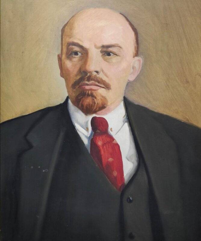 Живописная работа. Портрет В.И. Ленина