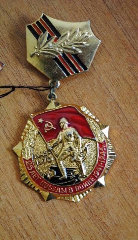 Знак отличия «25 лет победы в войне 1941-1945 гг.»  (принадлежала Павлову Н.)
