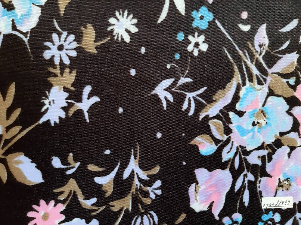 Образец ткани Киржачского шелкового комбината Плательная из альбома №316