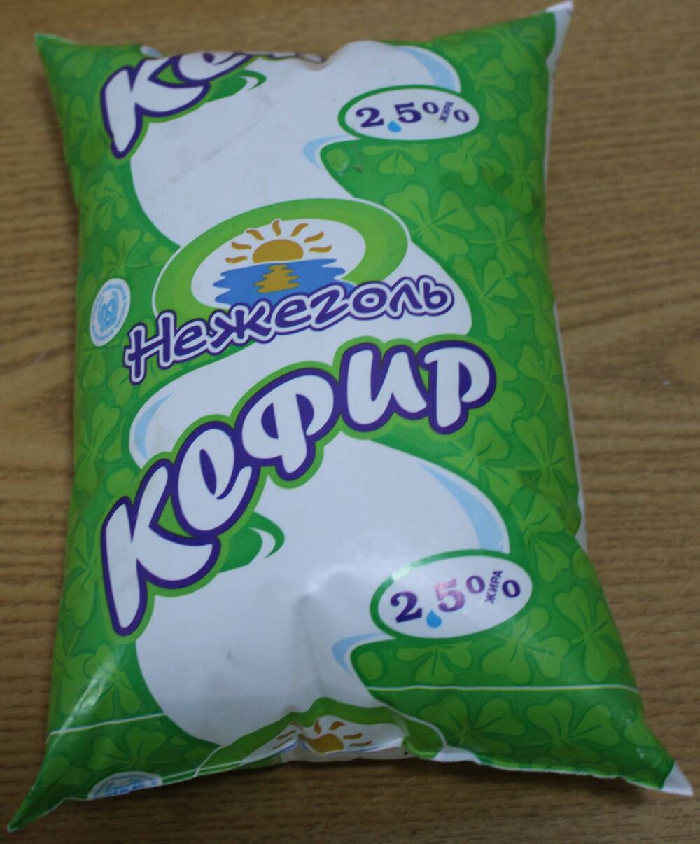 Упаковка Кефир 2,5 % для продукции Шебекинский маслозавод.