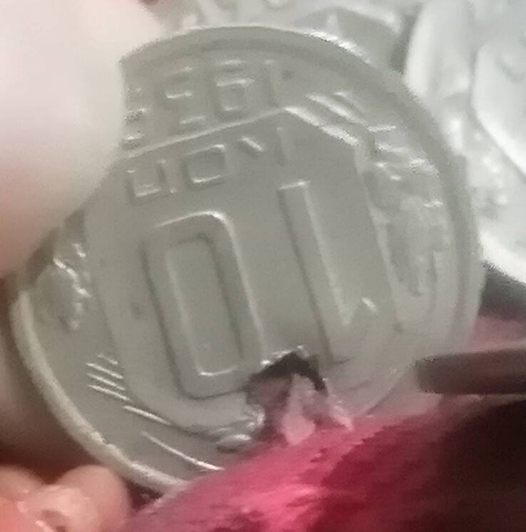 Монета с нагрудника 10 коп 1939 года
