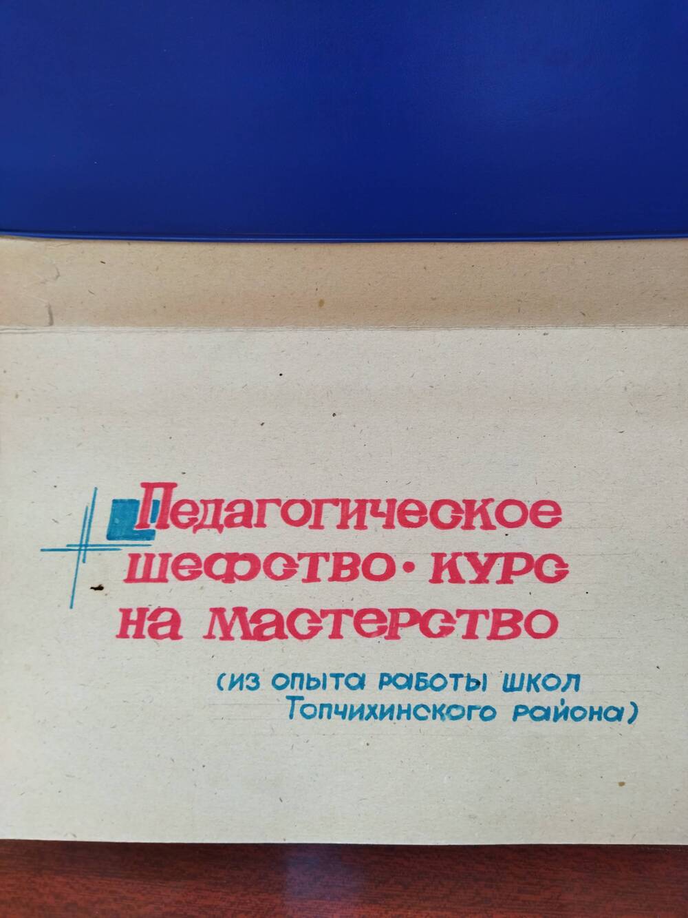 Альбом  Педагогическое шефство-курс на мастерство (из опыта школ Топчихинского района).