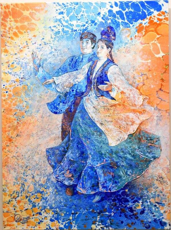 Картина «Татарский танец» из серии «Национальные танцы РФ», 2023 г.