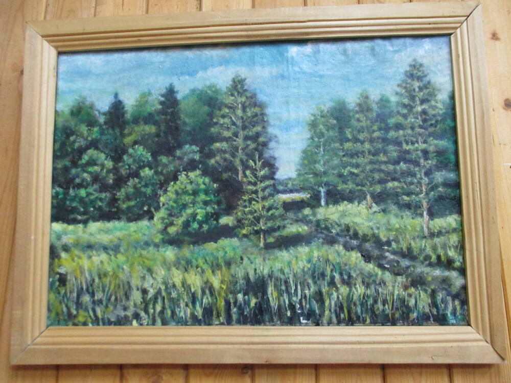 Картина в рамке Тропинка в лес Стяжкина Виктора Васильевича.