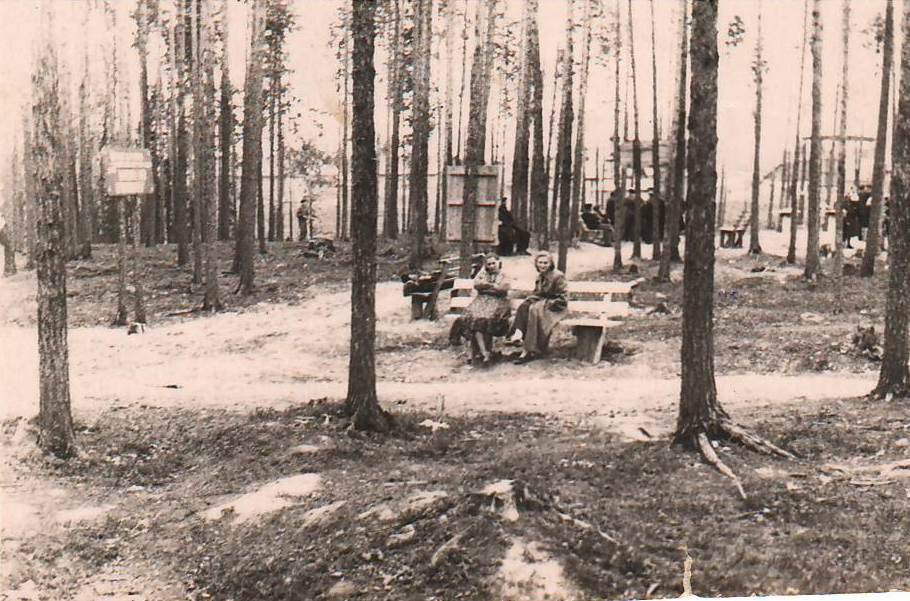 Фотография черно-белая В парке культуры и отдыха п. Вис