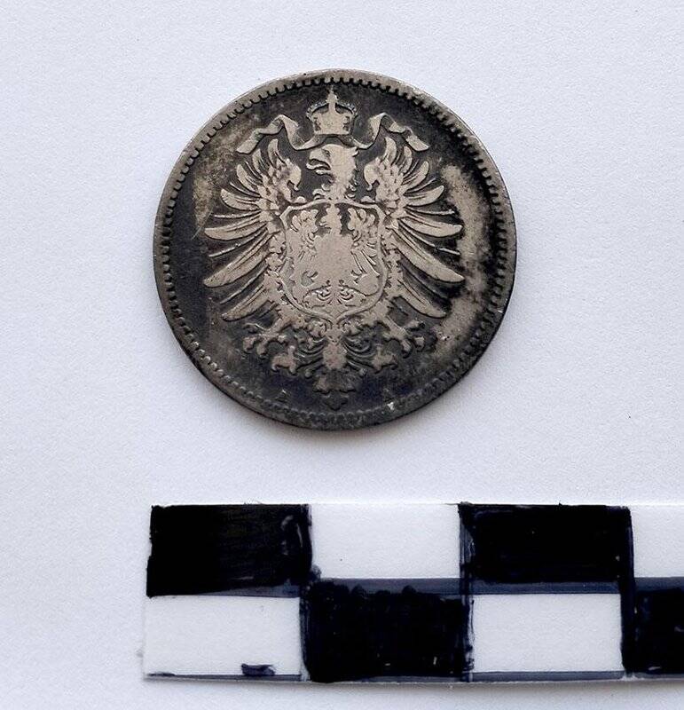 Монета  достоинством 1 марка. Фридрих Вильгельм II (Правитель)