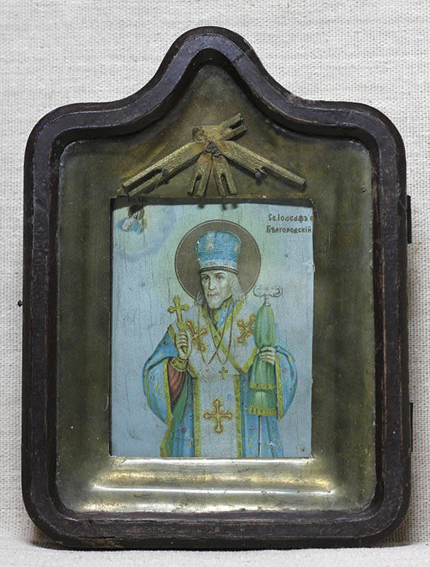 Икона Св. Иосаф Белгородский в киоте