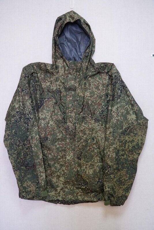 Куртка от армейского водоветрозащитного костюма участника СВО Н.Д. Носырева (2001-2022), кавалера ордена Мужества, уроженца г. Можги.