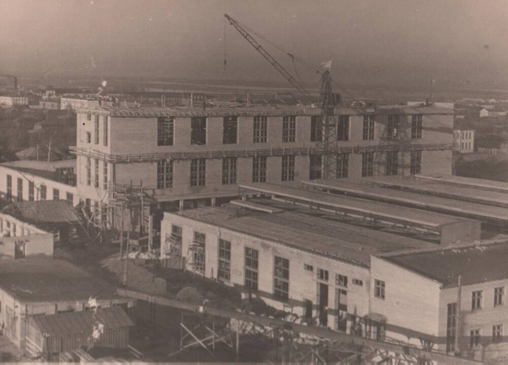 Фото Строительство завода Искож, 15.11.1959г.