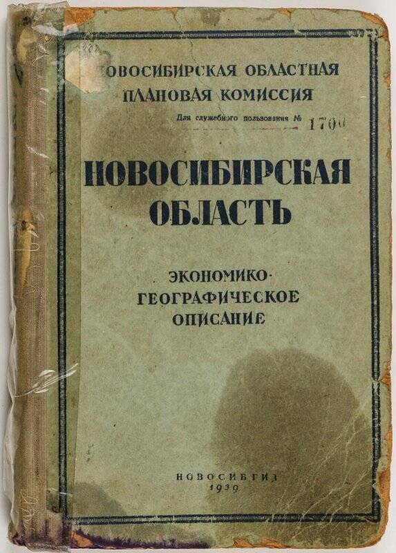 Книга «Новосибирская область экономико-географическое описание».