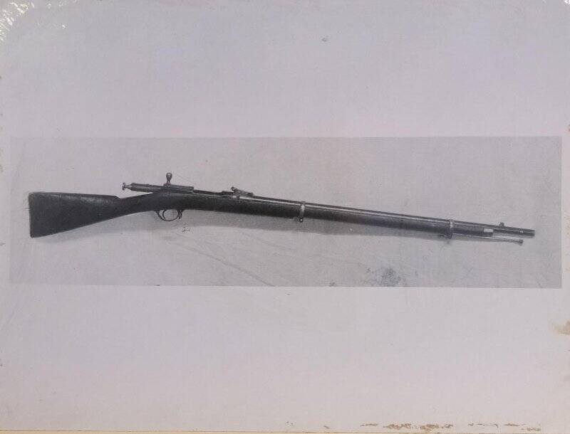 Фотография винтовки системы Бердана образца 1872 года, изготовленная на Сестрорецком заводе в 1873 г.