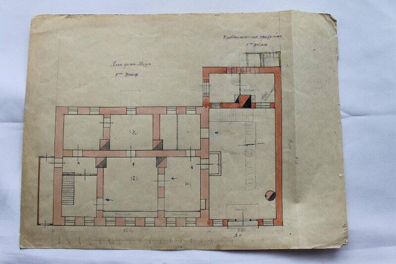 Планы и чертежи постройки музея, шестой лист