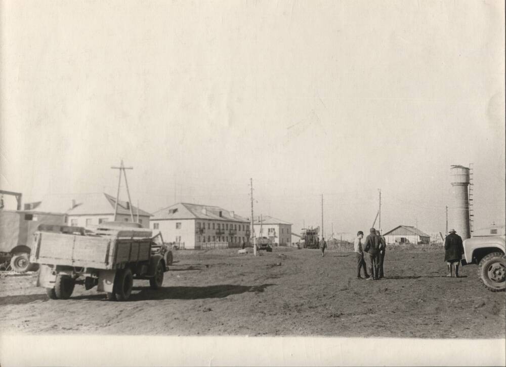 Фотография. Центральная усадьба совхоза «Комсомольский» Оренбургской области.