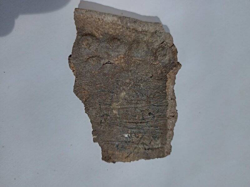 Фрагмент венчика сосуда туманского типа из раскопок Туманского селища в 1962 г.