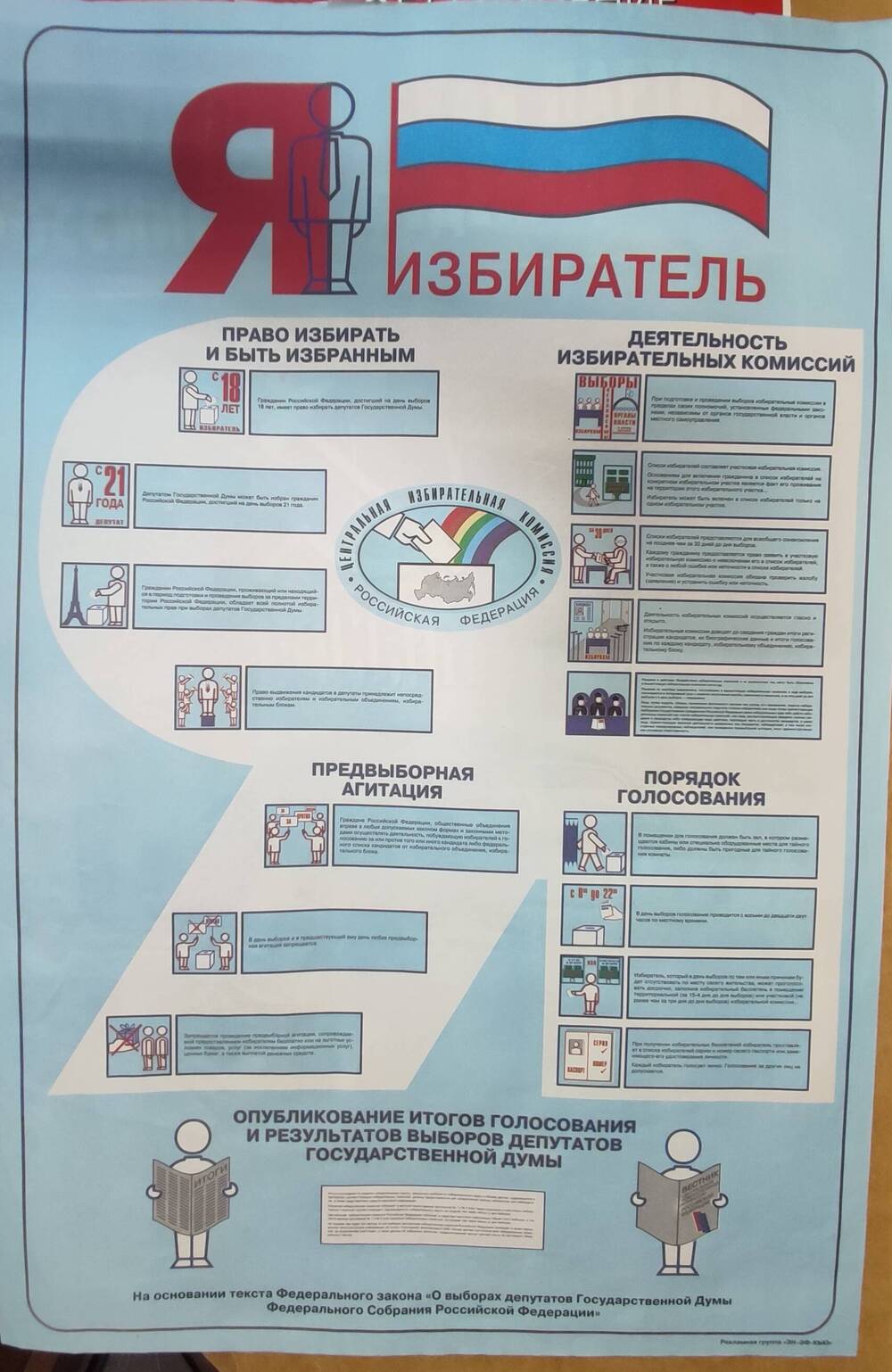 Плакат «Я-избиратель!»